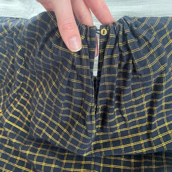 NWOT ULLA JOHNSON Midnight Navy Gold Dion Babydoll Dress 2 RARE - Picture 15 of 15